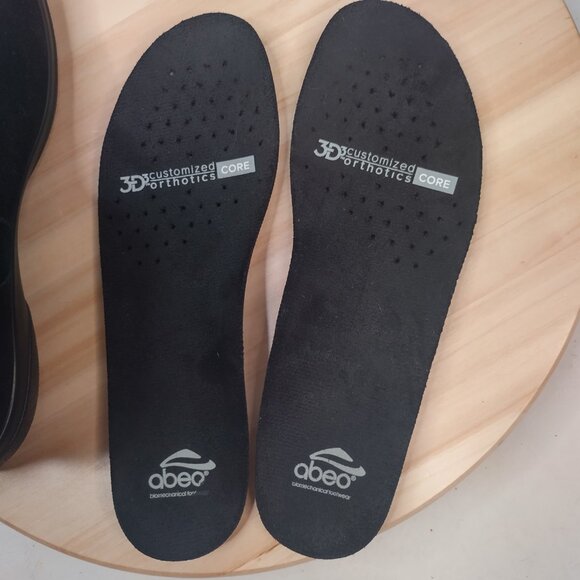 Abeo Zahra Suede Shearling Cuff Sheepskin Water Resistant Black Boots Women US 7 - Picture 12 of 12